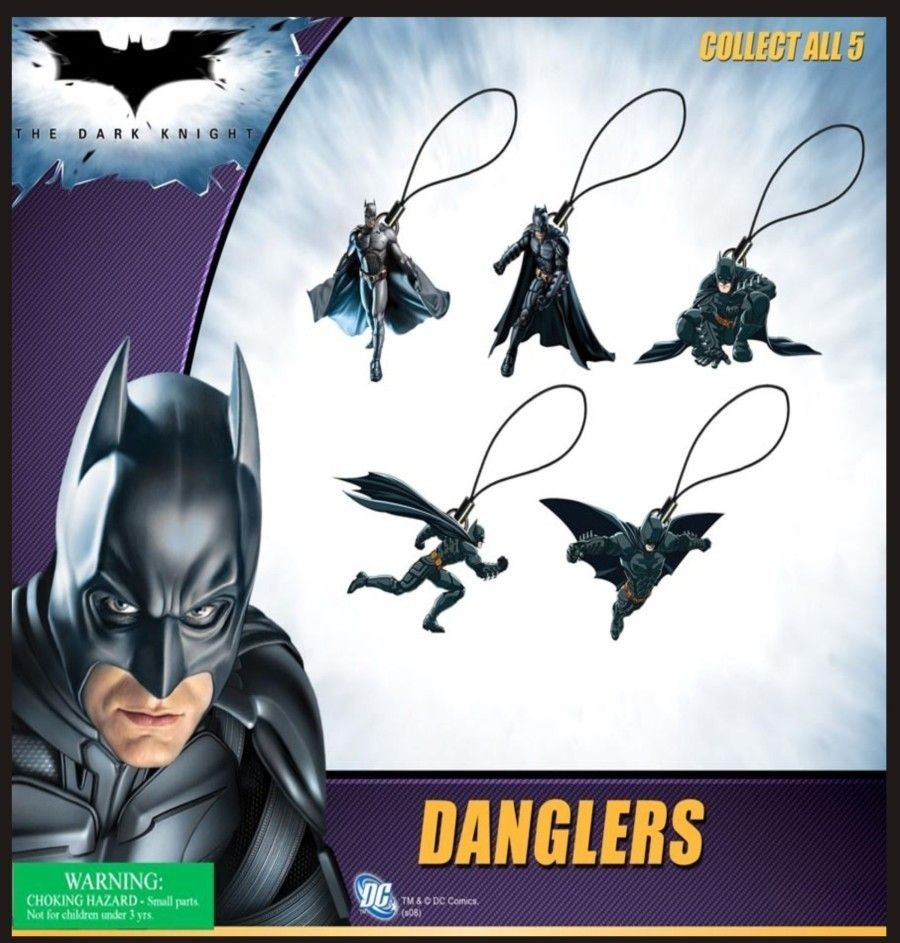 BATMAN DANGLERS FIGURES CAKE TOPPERS ORNAMENTS CHARM PULL * 5 / 24 