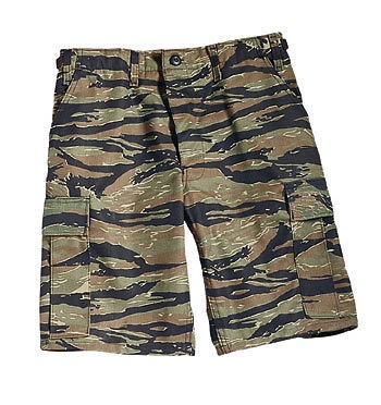 TIGER STRIPE CAMO MILITARY SHORTS ARMY CARGO SHORT