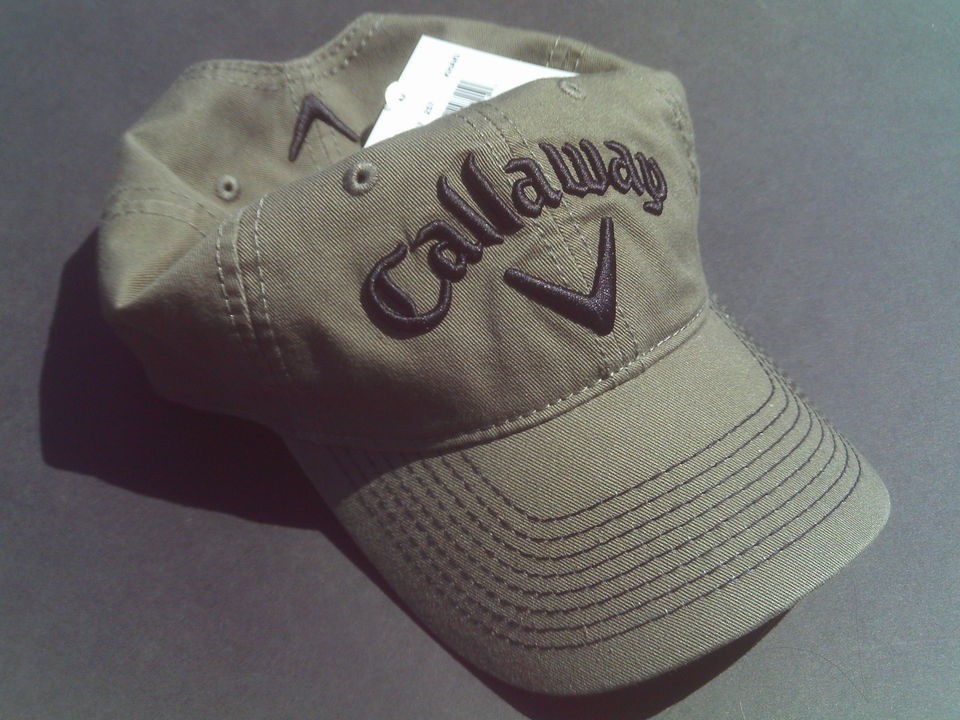 NEW Khaki Black Callaway Golf V Mens Womens Hat RAZR / ODYSSEY 