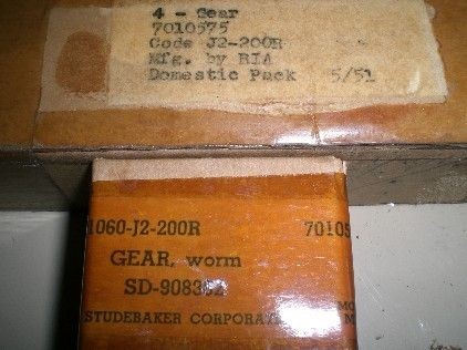 NOS WW2 G179 M29C Ford GPA Braden Winch J 2 Worm Gear