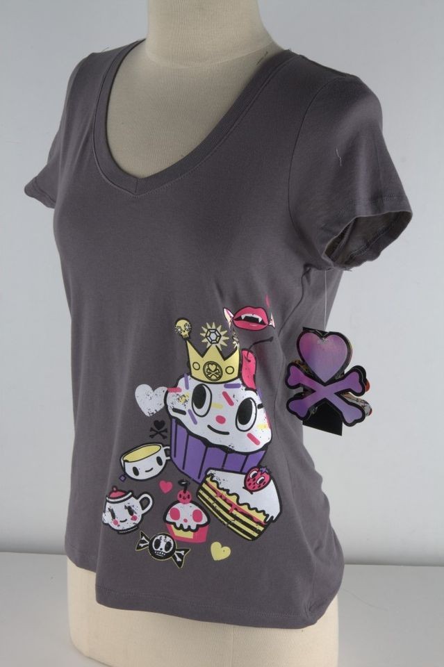 Tokidoki Gray Candy Mountain Tee Shirt Woman 3365