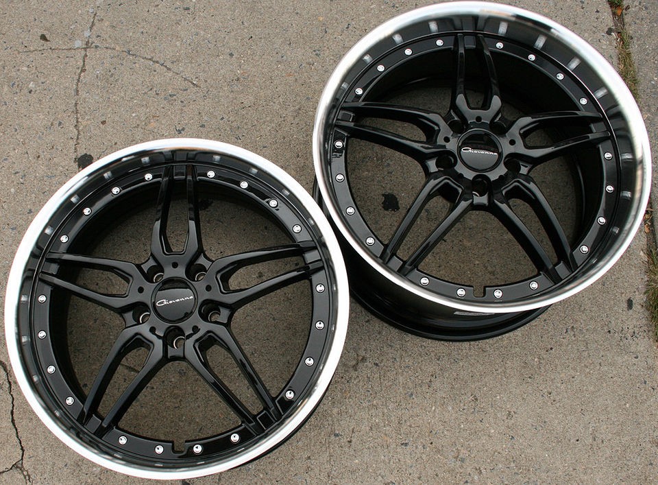 GIOVANNA CALIFIVE L5 20 BLACK RIMS WHEELS NISSAN 370Z STAG / 20 X 8.5 