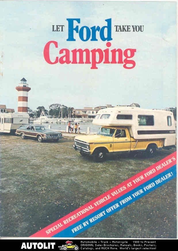 1973 Ford Pickup Camper Travel Trailer Brochure