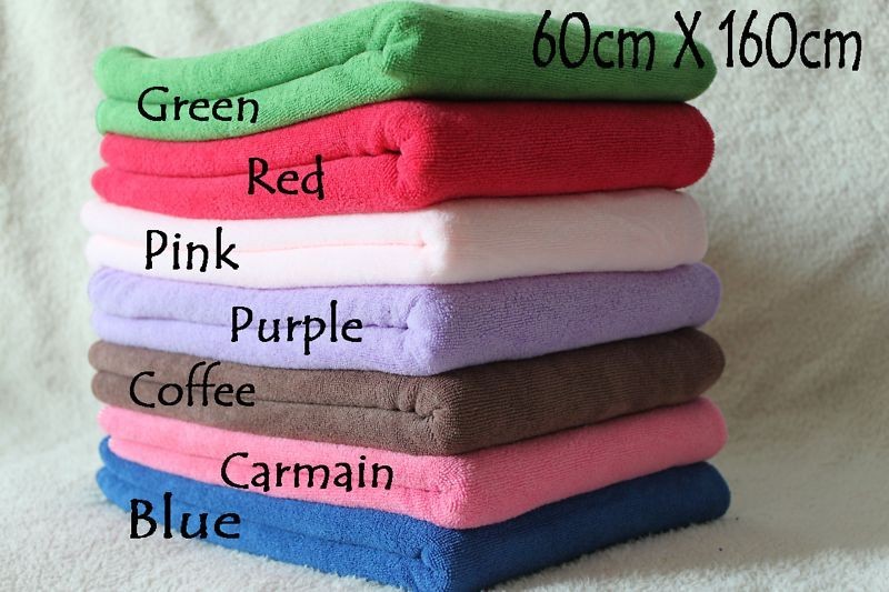 LUXURY SOFT MICROFIBER BATH CAMPING TOWEL 24x 63 (60x160cm)