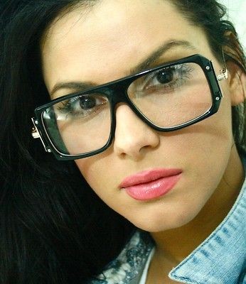   Vintage Black Wayfarer Women Men Unisex Nerd Geek Eyeglasses Glasses