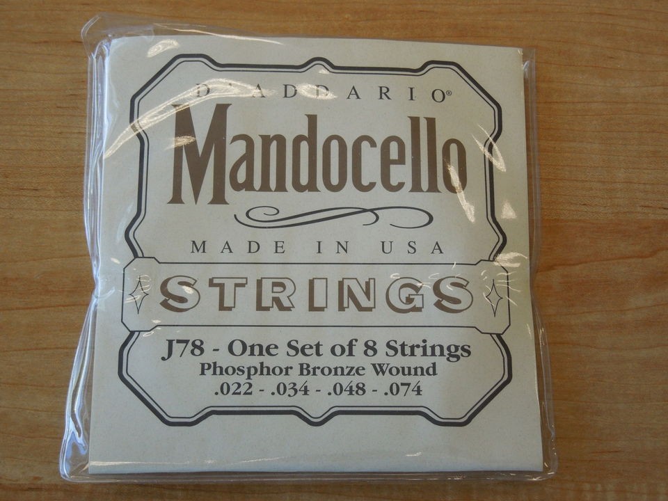 EXHIBITION STOCK   DAddario J78 Phosph Brnz Mandocello Strings x 1