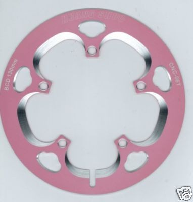 TEAMSSX~New Taiwan made chain guard 56T, BCD 130mm, 159g, Pink