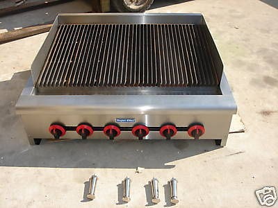 New Radiant Char Broiler Gas Grill 36 120,000 BTU