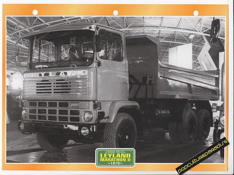 1979 LEYLAND MARATHON TRUCK HISTORY PHOTO SPEC SHEET