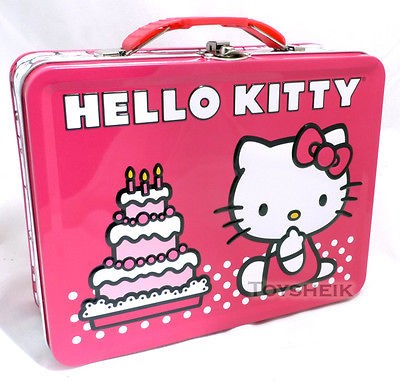 Hello Kitty Tin Box Carry All Birthday Cake 697655