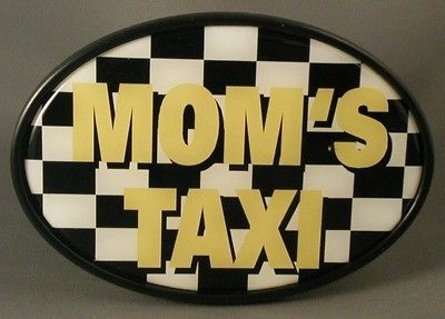 MOMS TAXI TRAILER HITCH COVER Tow NEW Truck RV ATV SUV Car Checker 