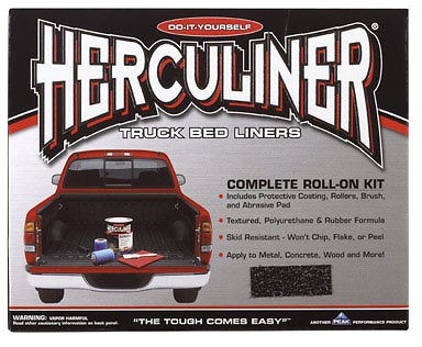 HERCULINER TRUCK BEDLINER KIT BLACK ROLL ON KIT