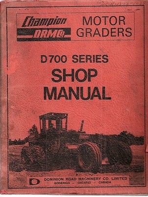 champion motor grader in Heavy Equip. Parts & Manuals