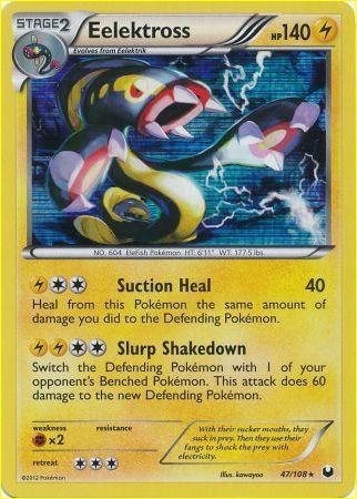 POKEMON EELEKTROSS 47/108 RARE HOLO CARD DARK EXPLORERS