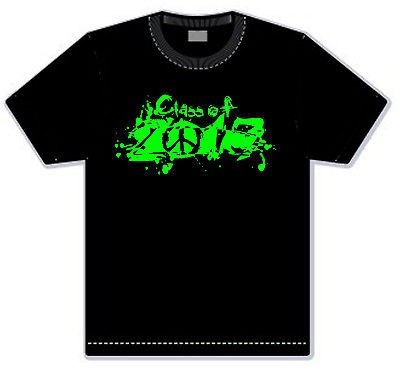 Class of 2013 T Shirt, Senior 2013, Grunge Peace, New, Personalize