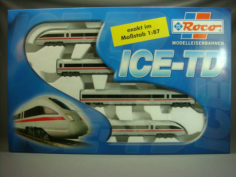 ROCO HO SCALE 63030 DB ICE TD TRAIN SET