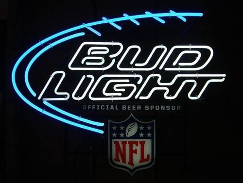 Bud Light NFL Neon Beer Sign MINT 100% Authentic Nice Neon on PopScreen