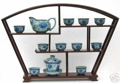 Asian Style Curio Rack, olid wood home decor