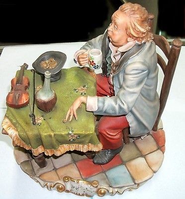 Capodimonte Enzo Arzenton Laurenz Figurine Unsuccessful Violinist 