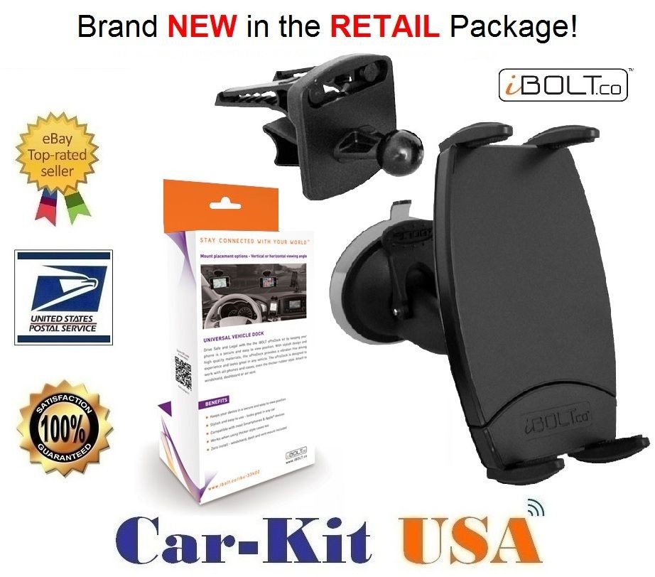 iBOLT sPro Universal Handsfree Car / Vehicle COMBO KIT