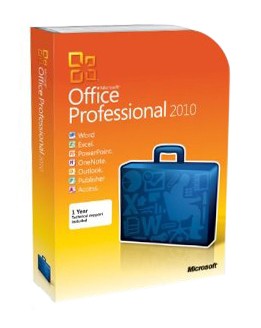 Microsoft Office Professional 2010 32/64 Bit Retail (License + Media 