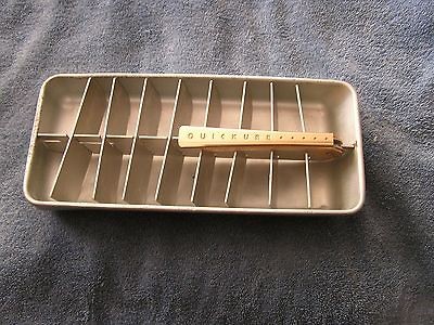 VINTAGE FRIGIDAIRE ALUMINUM QUICKUBE ICE CUBE TRAY