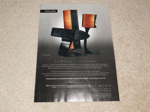 Sonus Faber Cremona Auditor, Center Speaker Ad, 2002, 1 pg, Article 