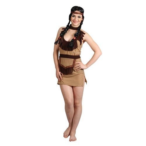 indian squaw native american ladies womans fancy dress costume outfit 