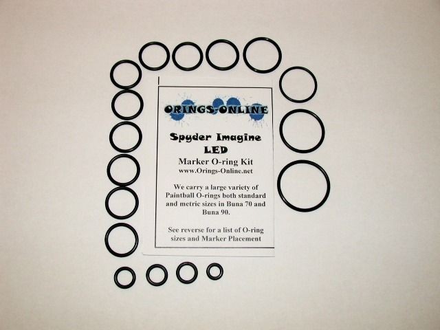 Spyder Imagine LED O ring Oring Kit Paintball 2 kits