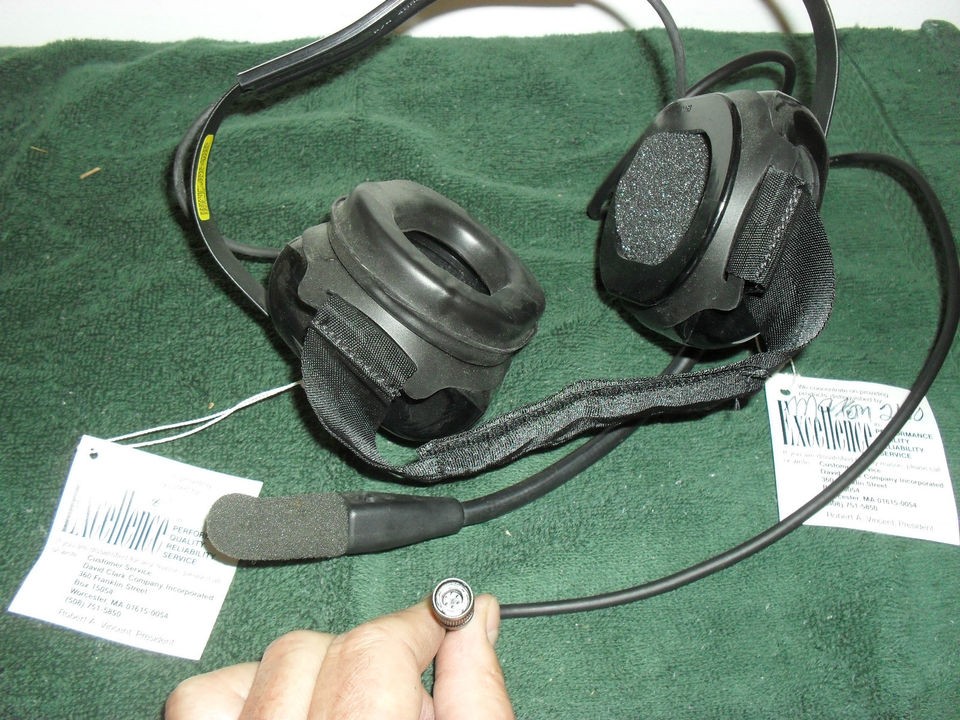 NEW Motorola 6645A Headset w/David Clark V7014 Adapter for MT1000 P200 