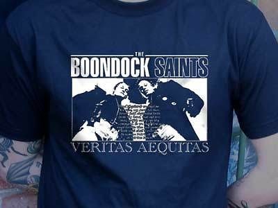 the BOONDOCK SAINTS T SHIRT LRG veritas aequatis irish