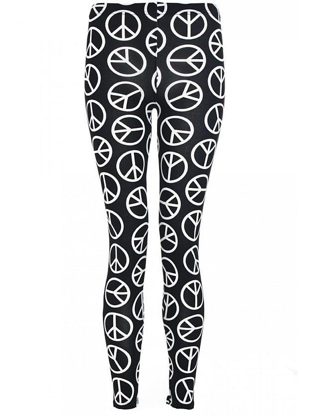 LADIES SIZE 8 10 12 14 LEGGINGS AZTEC PEACE SNAKE GOTHIC CROSS PANTS 