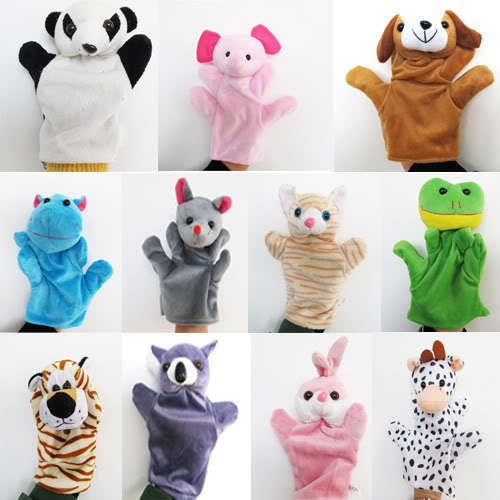 11p Baby Child Cute Zoo Farm Animal Hand Sock Glove Puppet Finger Sack 