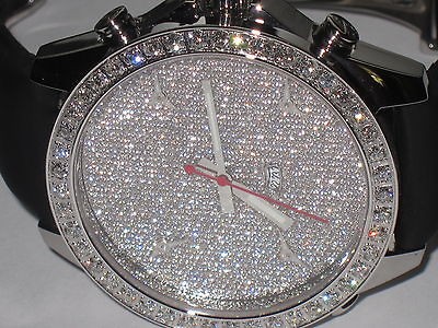 MENS JACOB & CO JC 47MM ***DIAMONDS EVERYWHERE*** DISPLAY MODEL 