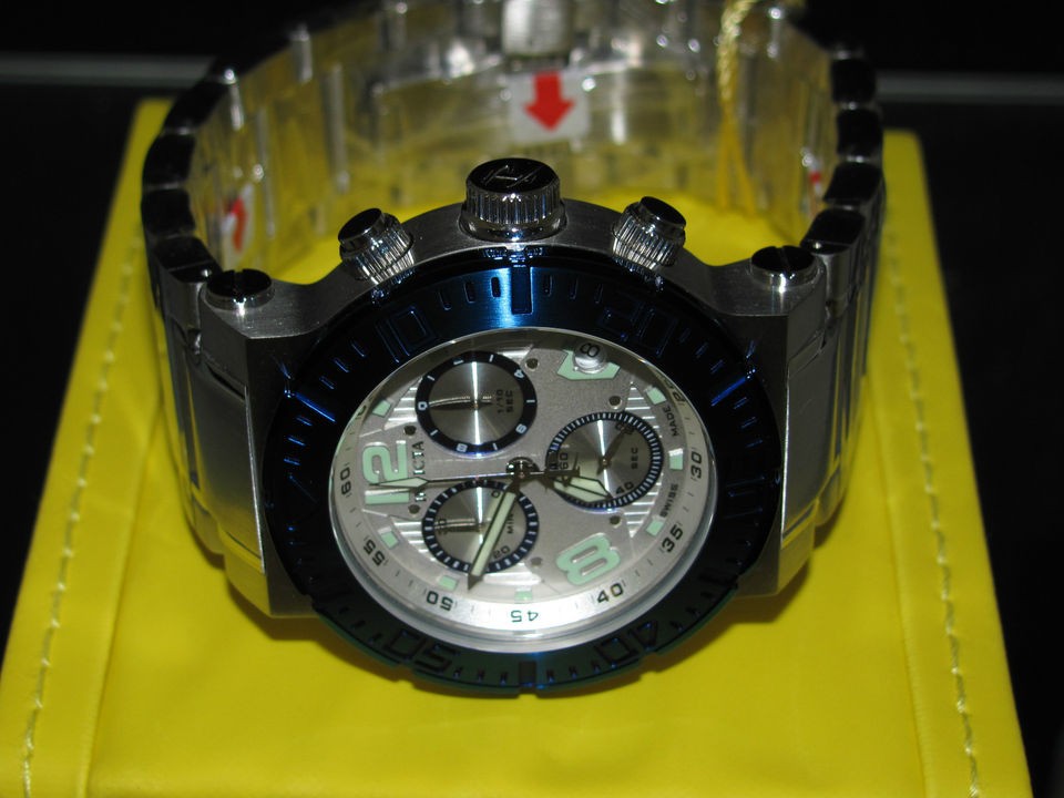 Invicta Mens Reserve 6754 Ocean Reef Silver Dial Stainless Steel 