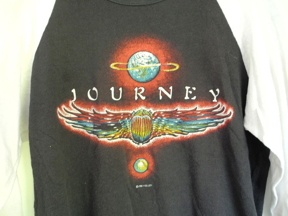 JOURNEY   Missouri Jam 1980 CONCERT JERSEY T SHIRT Black/White 