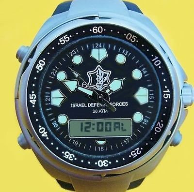 IDF ISSUE JEWISH ISRAELI ARMY COMMANDO COMBAT DIVERS WATCH WORN BY 