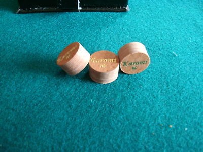 Karomi Pigskin Layered Custom Pool Cue Shaft Tip