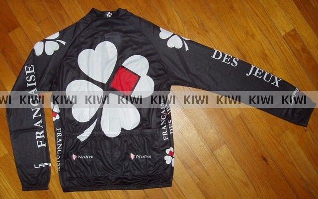 FRANCAISE DES JEUX LONG SLEEVE CYCLING JERSEY sz S XXXL