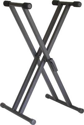   AST4365 Heavy Duty Double Brace Keyboard Stand W/Quick Adjustment MR