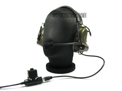 Devgru Tactical Comtac 2 Type Headset PTT Kenwood 2 pin