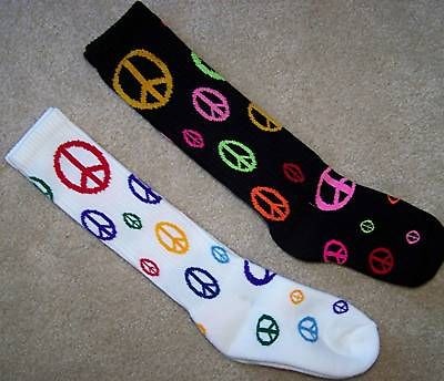 GivePEACEaCHAN​CE Soccer Volleyball Softball Socks NWT