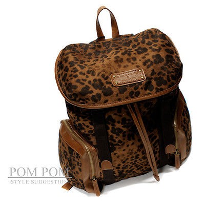 New School bag LEOPARD BACKPACK Couple Womens Mens Notebook Laptop 