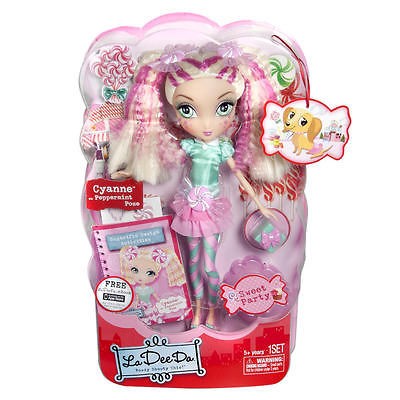 LA DEE DA SWEET PARTY DOLL/ CYANNE PEPPERMINT POSE/AGES 5+/ACCESSORIES 