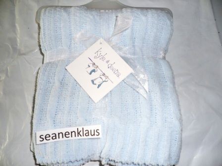 NWT Kyle and Deena Chenille Cable Knit Baby Blanket
