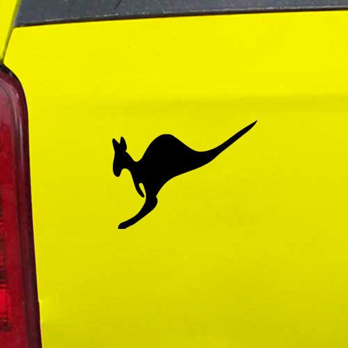 Jumping Kangaroo Decal Sticker   24 Colors   5 x 3.75 [ebn00412]