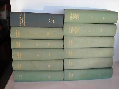 12 Vintage George Goudy Veterinary Reference Books