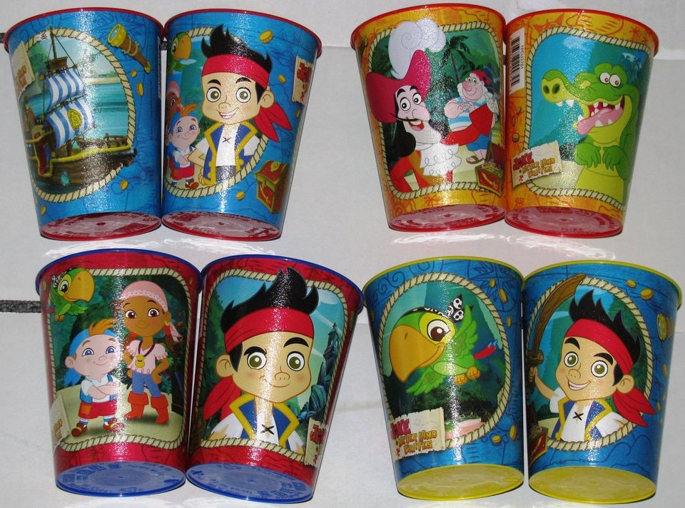 JAKE and the NEVER LAND PIRATES REUSABLE STADIUM CUPS Birthday PARTY 