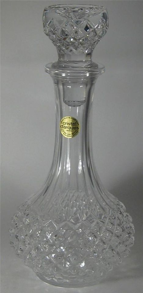 Cristal dArques 24% Lead Crystal Decanter France