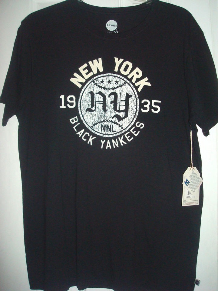 BASEBALL Negro League GIFT FOR COLLECTOR NY BLACK YANKEES 1935 TEE XL 